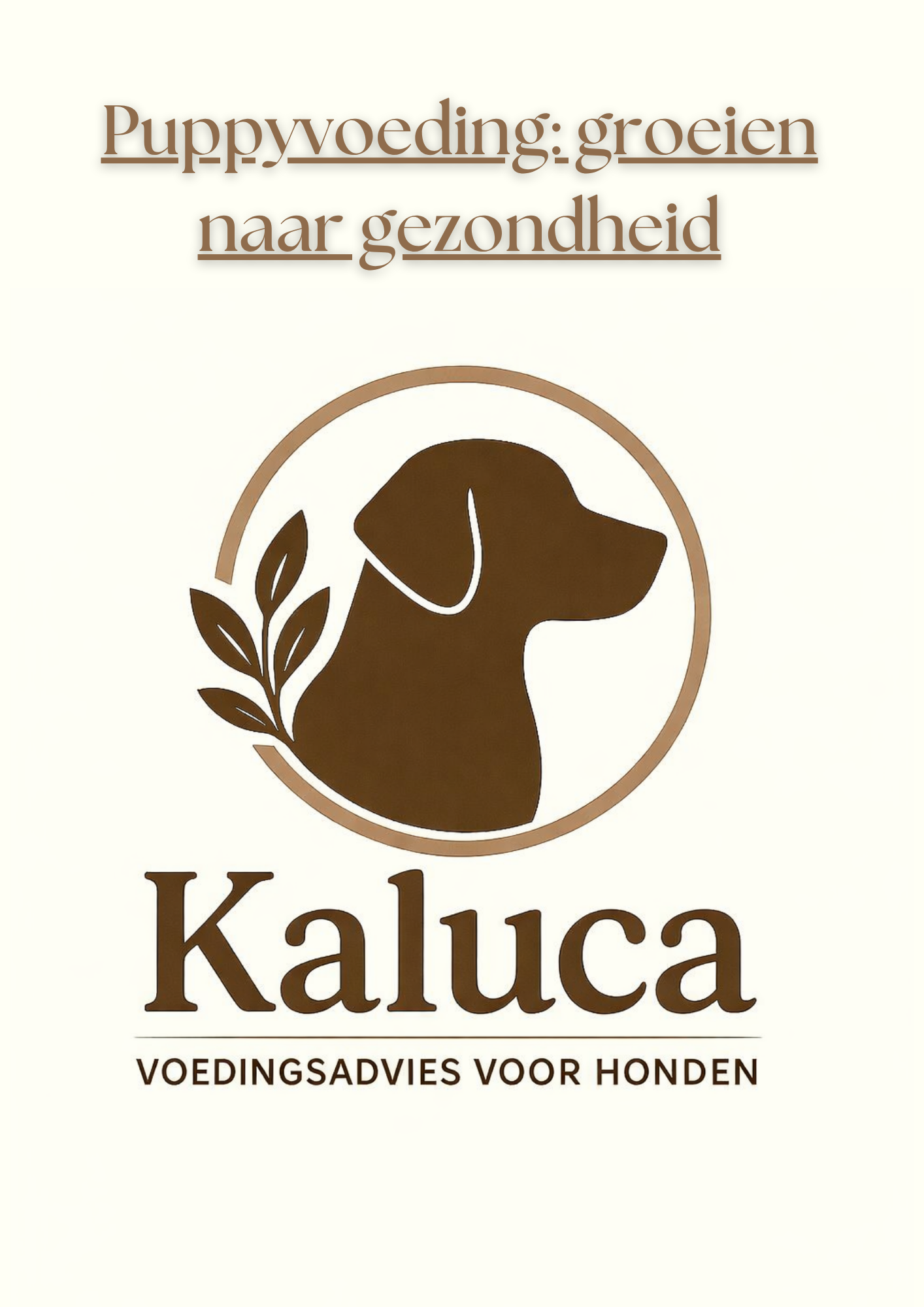 E-book Puppyvoeding: groeien naar gezondheid